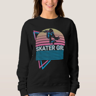 Sweatshirt Skateboarding Skating Skater Retro Skater Girl
