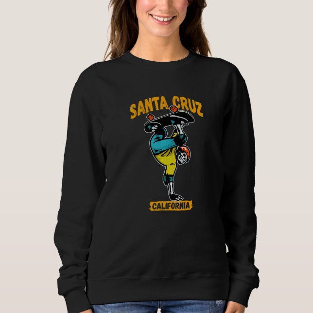 Sweatshirt Skeleton de Santa Cruz California (Devant)