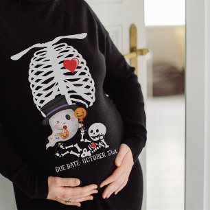 Sweatshirt Skeleton Halloween Nouvelle maman Grossesse Faire-