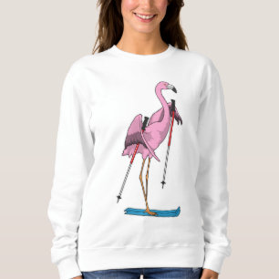 Sweatshirt Ski de Flamant rose