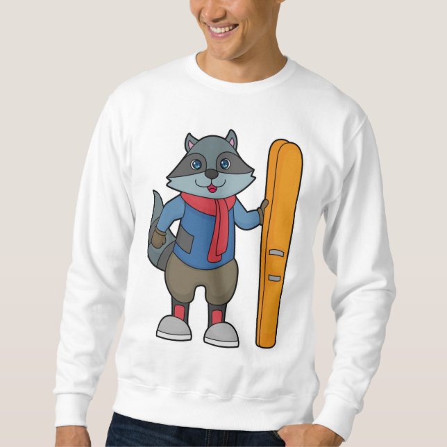 Sweatshirt Ski Racoon (Devant)