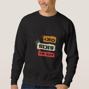 Sweatshirt Ski rétros Ski de fond Ski de fond Telemark Norvèg
