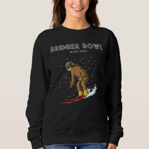 Sweatshirt Ski Sloth Bridger Bowl Montana