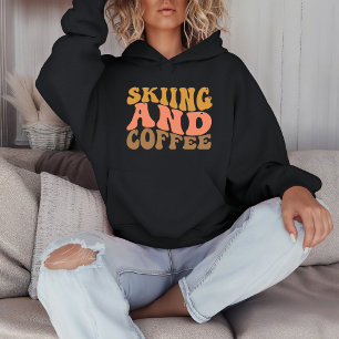 Sweatshirt Ski vintage et café