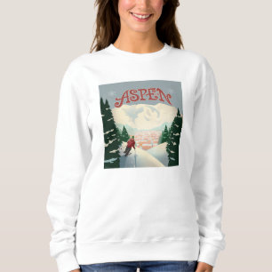 Sweatshirt Skier d'Aspen   Colorado