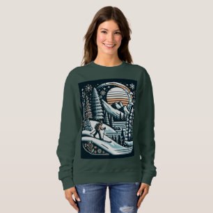 Sweatshirt Skier et hiver