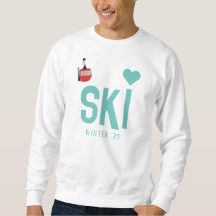 Sweatshirt Skieurs de saison personnalisés