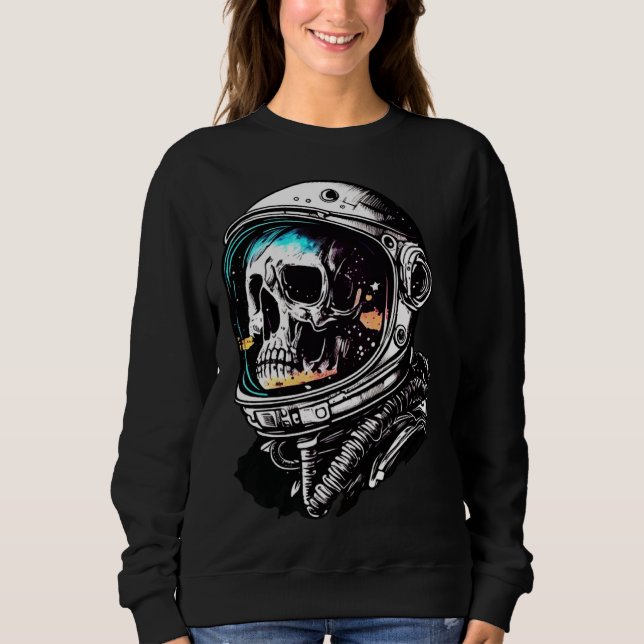 Sweatshirt Skull in an astronaut helmet skull astronaut (Devant)