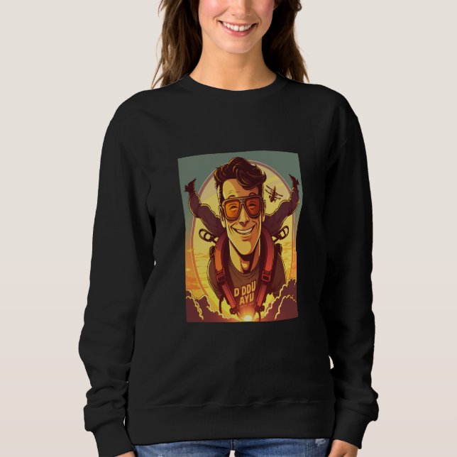 Sweatshirt Skydiving Instructor Sunset Skydiving Dad  1 (Devant)
