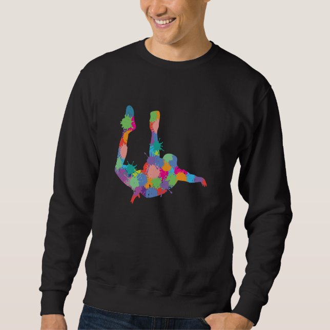 Sweatshirt Skydiving Splash Skydiver Parachute BASE Jump Plan (Devant)