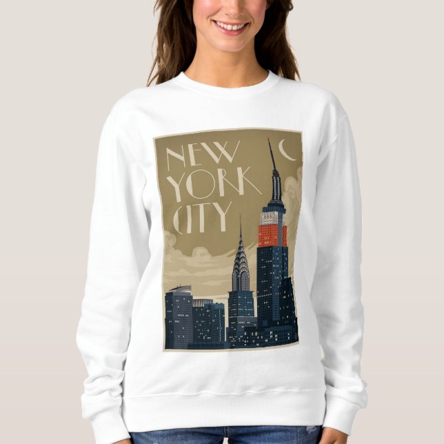 Sweatshirt Skyline de New York (Devant)