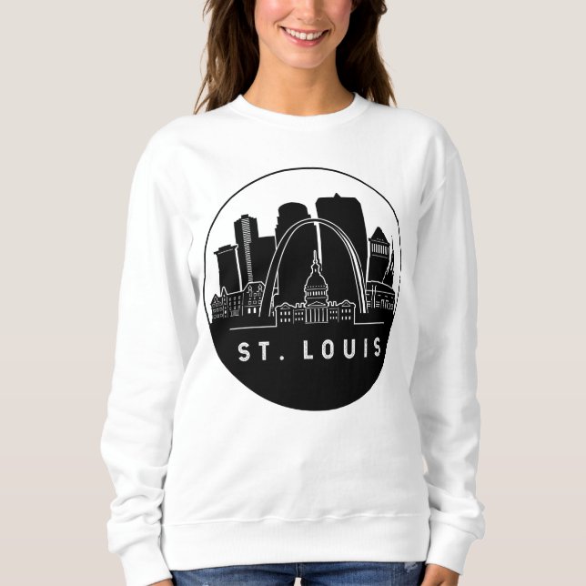 Sweatshirt Skyline de Saint-Louis Missouri (Devant)