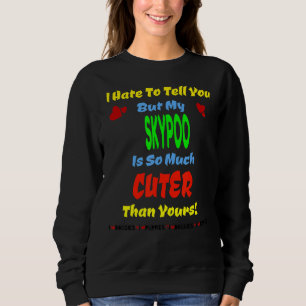 Sweatshirt Skypoo Skye Terrier + Poodé Hybrid Mignonne Chiot 