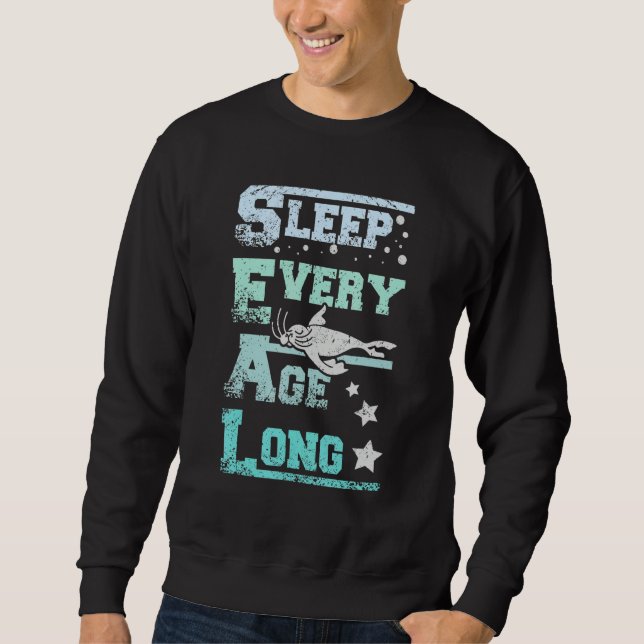 Sweatshirt Sleep every age long seals (Devant)