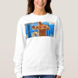 Sweatshirt SlipperyJoe homme musclé torse nu abs poitrine sho