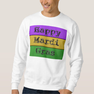 Sweatshirt SlipperyJoe's Mardi Gras or violet métal vert s