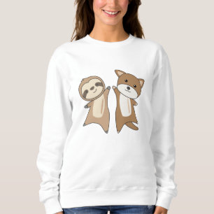 Sweatshirt Sloth Chien Chien Amoureux des animaux Enfants