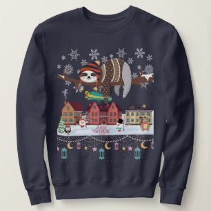 Sweatshirt Sloth de Noël
