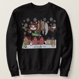 Sweatshirt Sloth de Noël