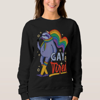 Sweatshirt Sloth Pride Lgbt Gay & Fatigué