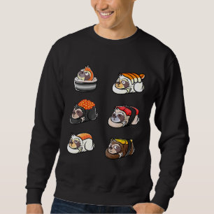 Sweatshirt Sloth Sushi Rolls Sleepy Lent Mouvement Sushi A