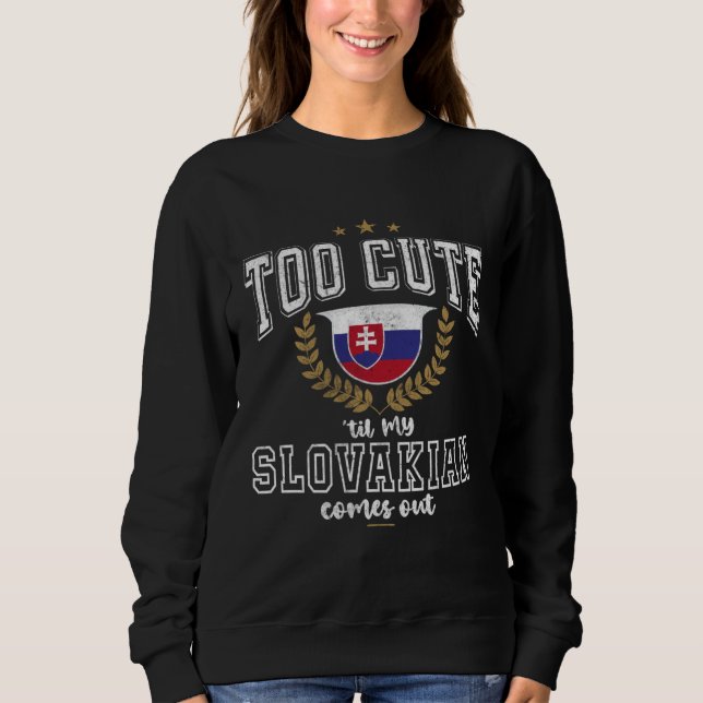 Sweatshirt Slovakia Flag Men & Women Cute Til Slovaks (Devant)