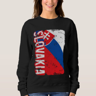 Sweatshirt Slovaquie Pride Slovakian Drapeau Racines Patrimoi