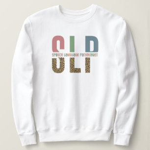 Sweatshirt SLP papier guépard orthophoniste cadeau