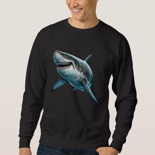 Sweatshirt Smiling Shark  Graphic (Devant)