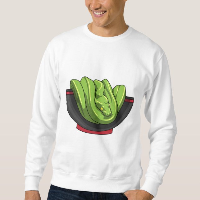 Sweatshirt Snake avec Ramen Bowl (Devant)