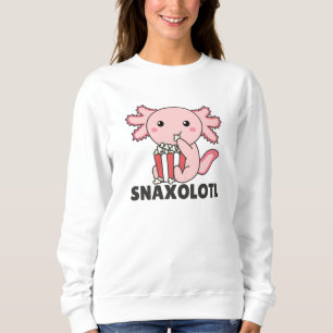 Sweatshirt Snaxolotl Axolotl Amateurs de doux animaux Popcorn