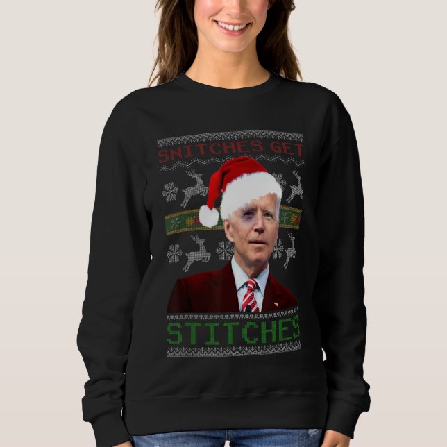 Sweatshirt Snitches Obtenir des points laids Sweater de Noël  (Devant)