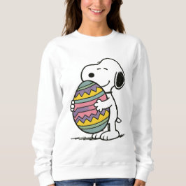 Sweatshirt Snoopy Pose Sur L'Oeuf De Pâques