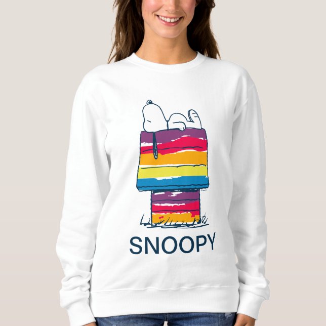 Sweatshirt Snoopy | Rainbow Dog House (Devant)