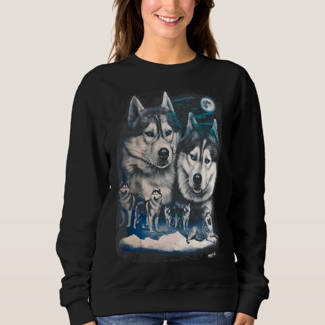 Sweatshirt Snow Husky (Devant)