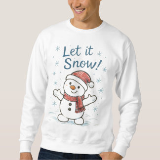 Sweatshirt Snowbear Snowman in Santa Hat