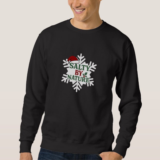 Sweatshirt Snowflake "Salutations saisonnières" (Devant)