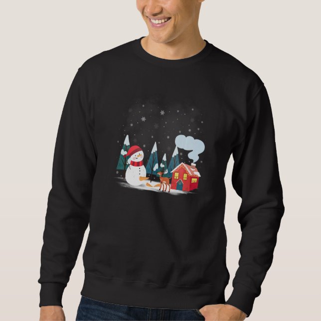 Sweatshirt Snowman Carrot Tail Ugly Christmas   Humorous (Devant)