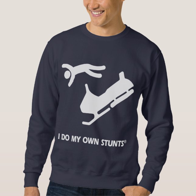 Sweatshirt Snowmobile mes propres cascades (Devant)