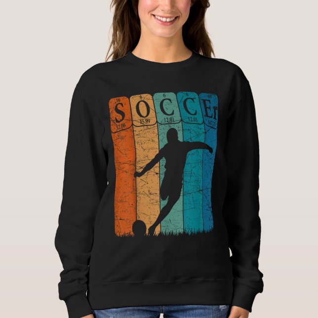 Sweatshirt Soccer Periodic Table Elements Soccer Player Nerd  (Devant)