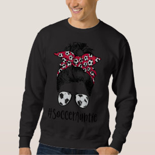Sweatshirt Soccer Tante Vie Messy Bun Lunettes de soleil Femm
