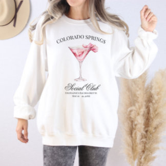 Sweatshirt Social Club Cocktail Rose Voyage Bachelorette