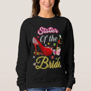 Sweatshirt Soeur De La Mariée Joyeuse Mariage Flower Rose Cha