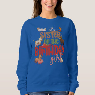 Sweatshirt Soeur Grange Animaux Ferme Pays Équipe d'anniversa