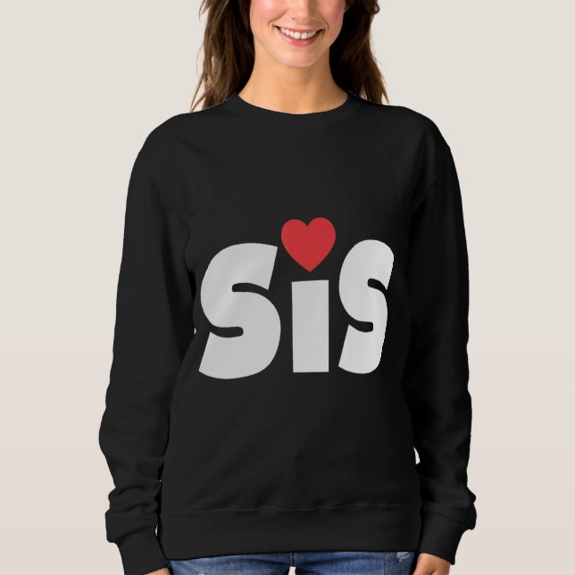 Sweatshirt Soeur Sis Big Little Love (Devant)