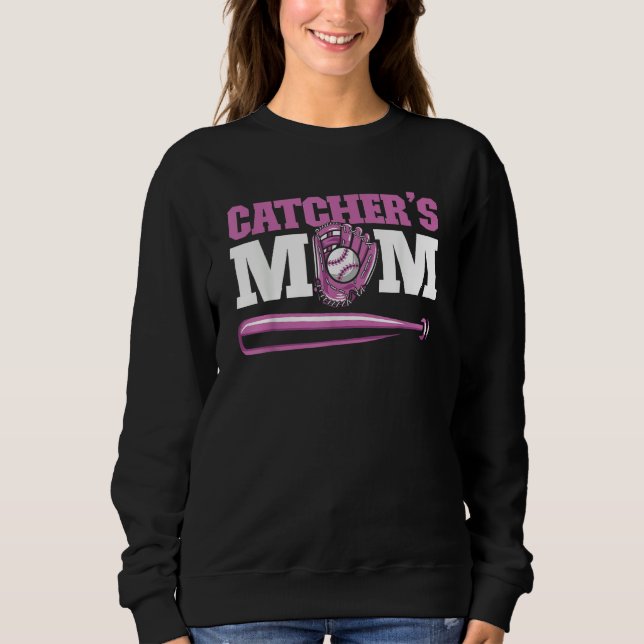 Sweatshirt Softball Baseball Bat Catcher  Batter Pitcher Catc (Devant)
