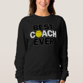 Sweatshirt Softball féminin Fastpitch Meilleur entraîneur spo