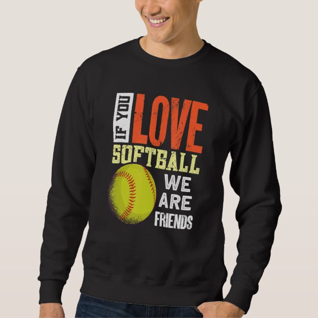 Sweatshirt Softball Outfit   Softball Player Softball (Devant)
