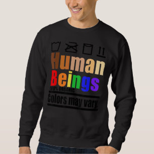 Sweatshirt Soins aux êtres humains Étiquette Lgbtq Pride Mois