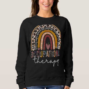 Sweatshirt Soins de santé ergothérapeute Ot Leopard Boho